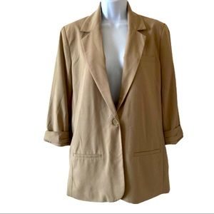 forever 21 women´s biege tan kakhi jacket  L